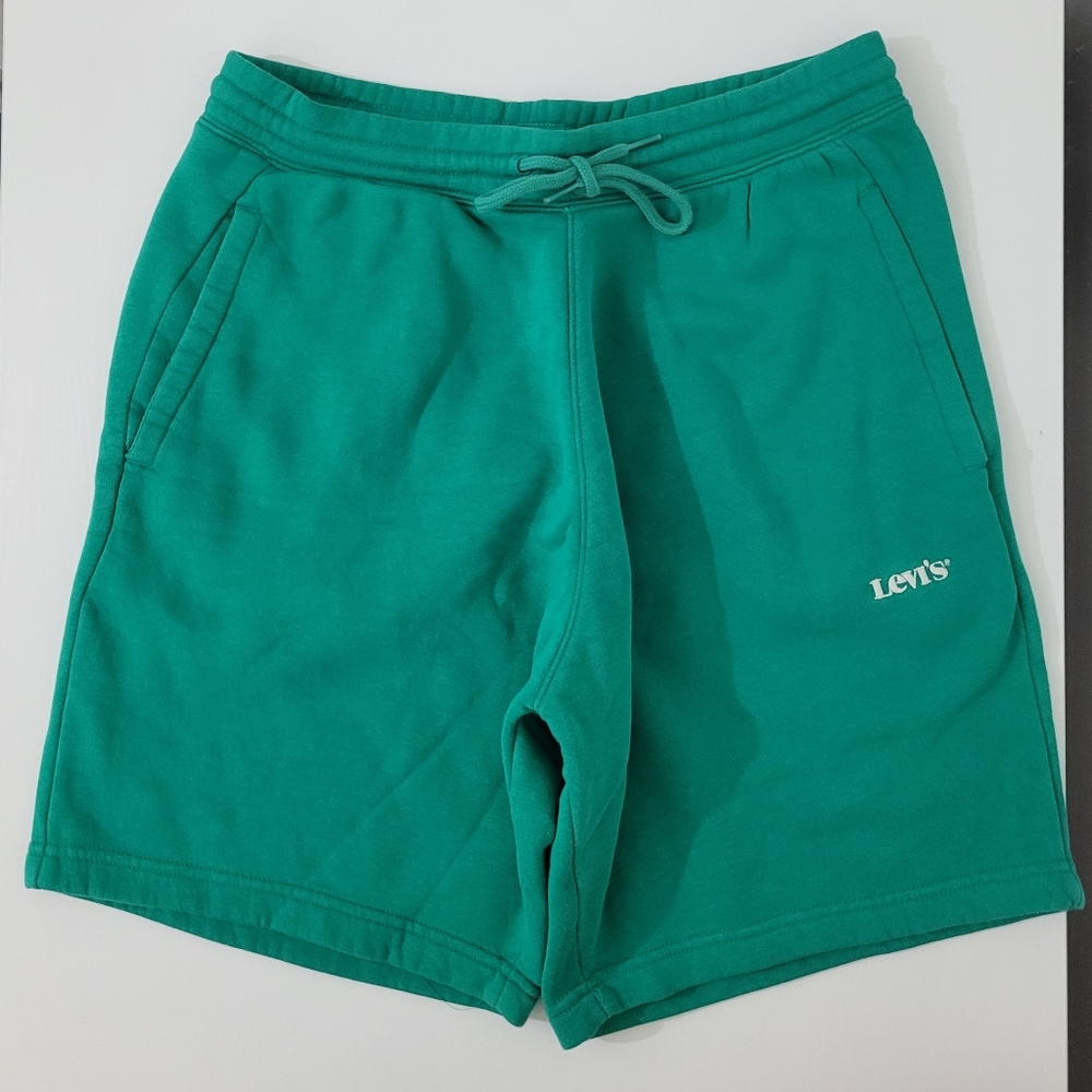 Levi's Men's Size Medium Teal Green Sweatshorts!